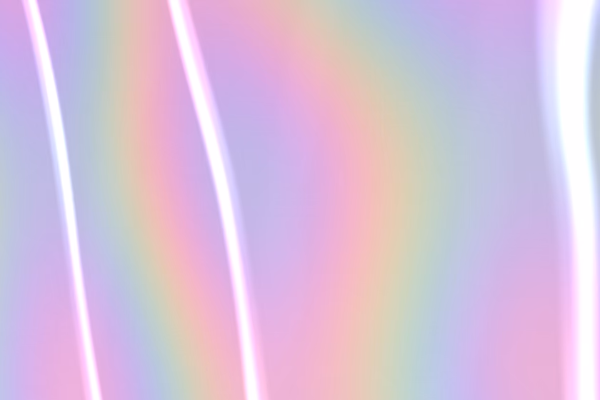 Folds of holographic foil