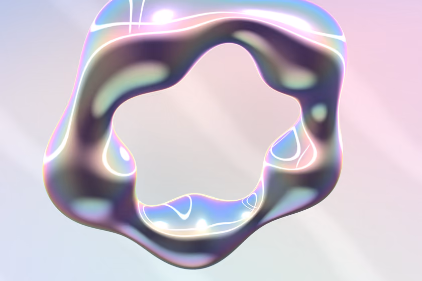 A ring of chrome that twists