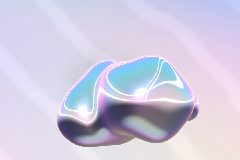 Blobs of chrome that melt into each other
