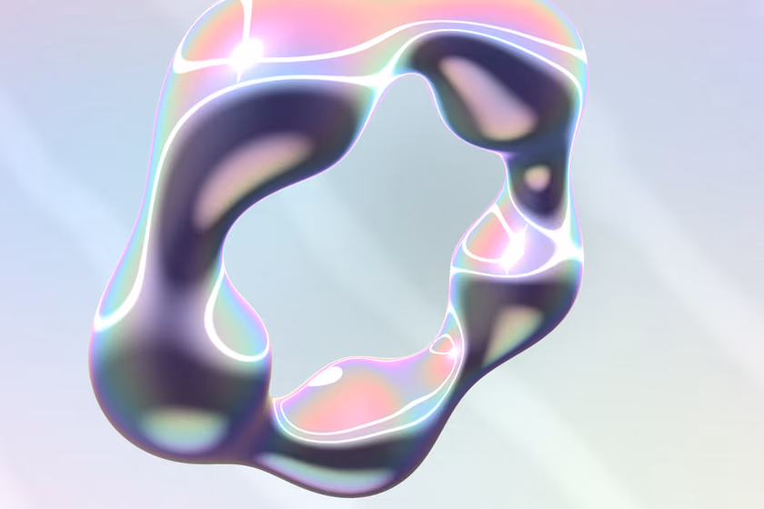 A ring of chrome that twists