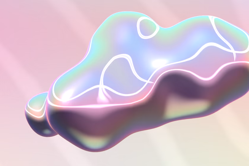 Blobs of chrome that melt into each other