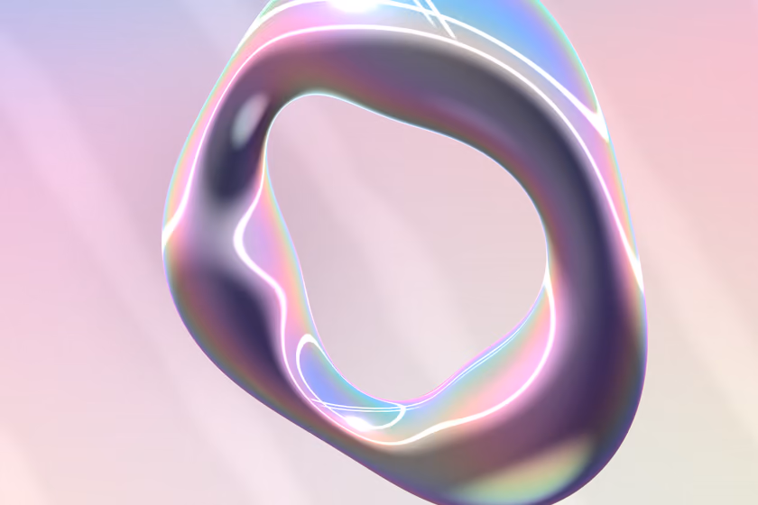 A ring of chrome that twists
