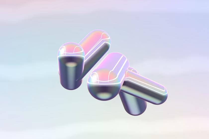 Pills of chrome, scattered in the air