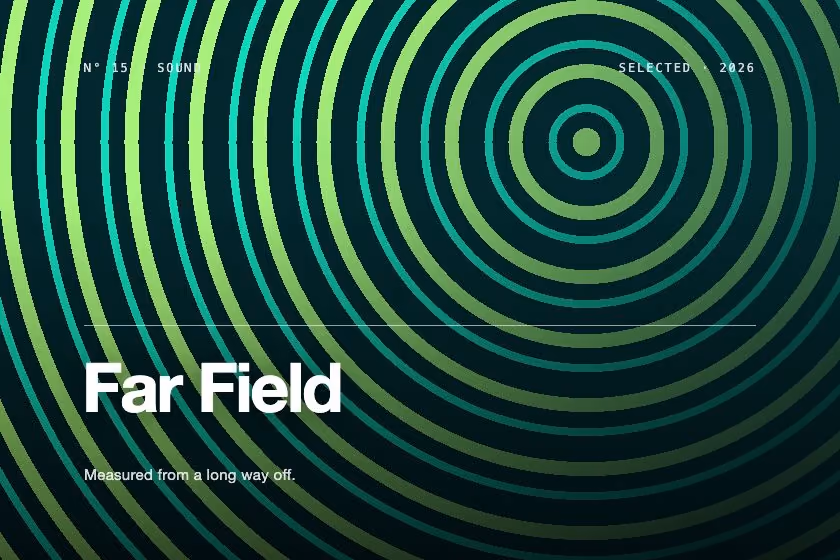 Far Field. Measured from a long way off.